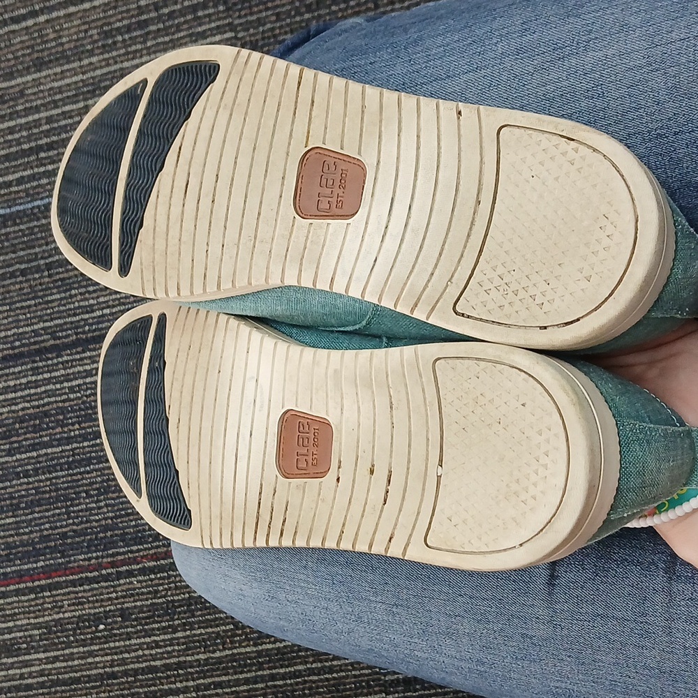 Clae / men’s boat shoe / size 13 / Ellington Textile /light jean blue - Picture 5 of 6